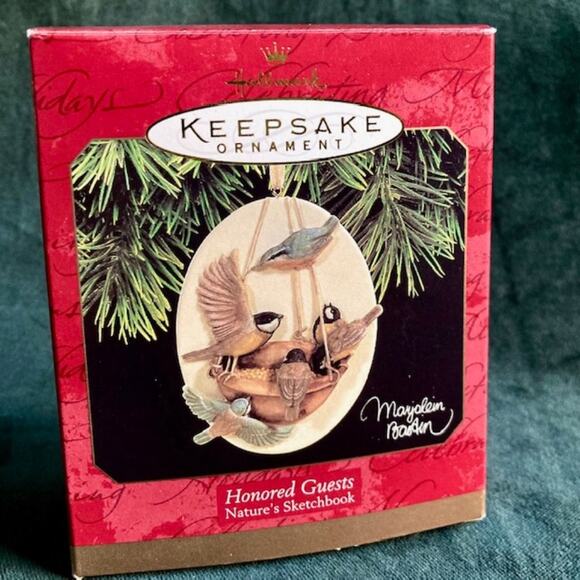 Handcrafted Birds on Vintage Hallmark Keepsake Ornament "Honored Guests" - Picture 4 of 7